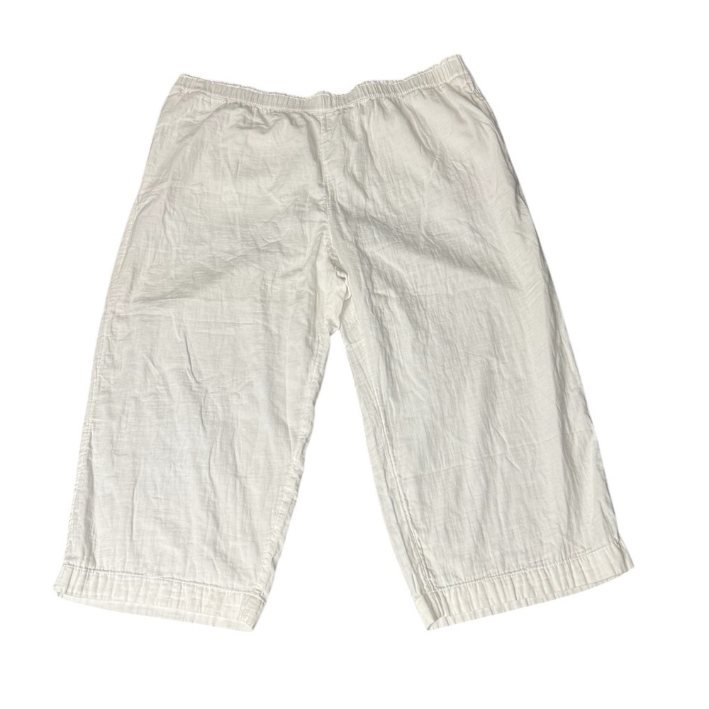 Old Navy White Wide Leg Cotton Gauzy Pull On Pants Size 4X